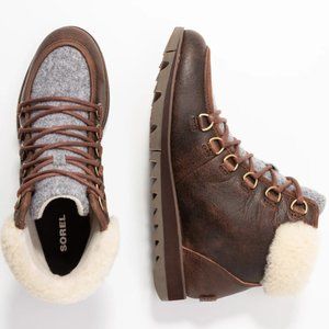 New Sorel Harlow Lace Cozy Burro Bootie